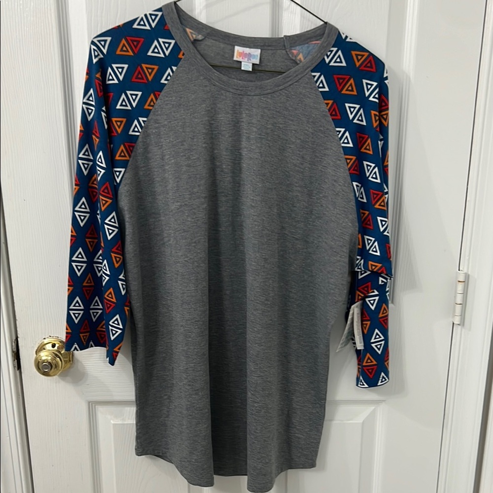 LuLaRoe Gray Randy T-Shirt 2XL new with tags